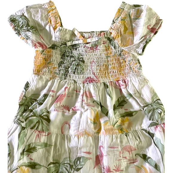 The Children's Place Tropical Smocked Tiered Dress 2T Size NEW - Picture 3 of 13